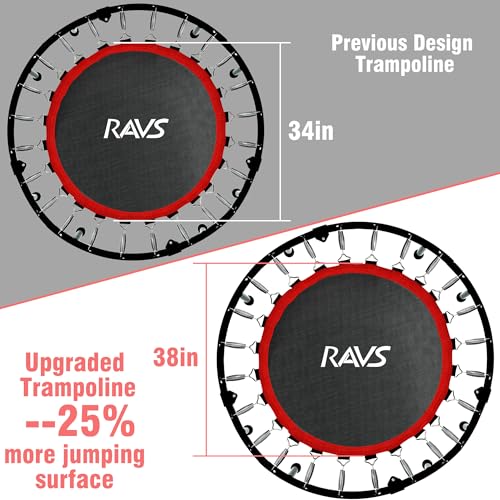 Mini Trampoline for Adults Fitness with Stretch Bands Y677