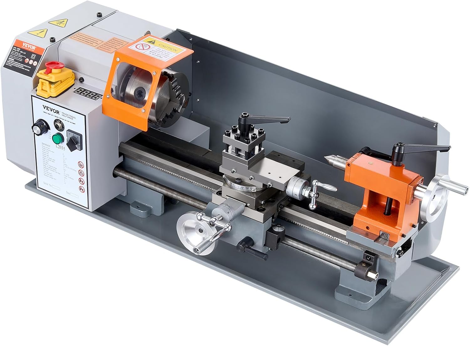 VEVOR Metal Lathe Machine, 7.87" x 13.78", 500W Benchtop Power Lathe F14828