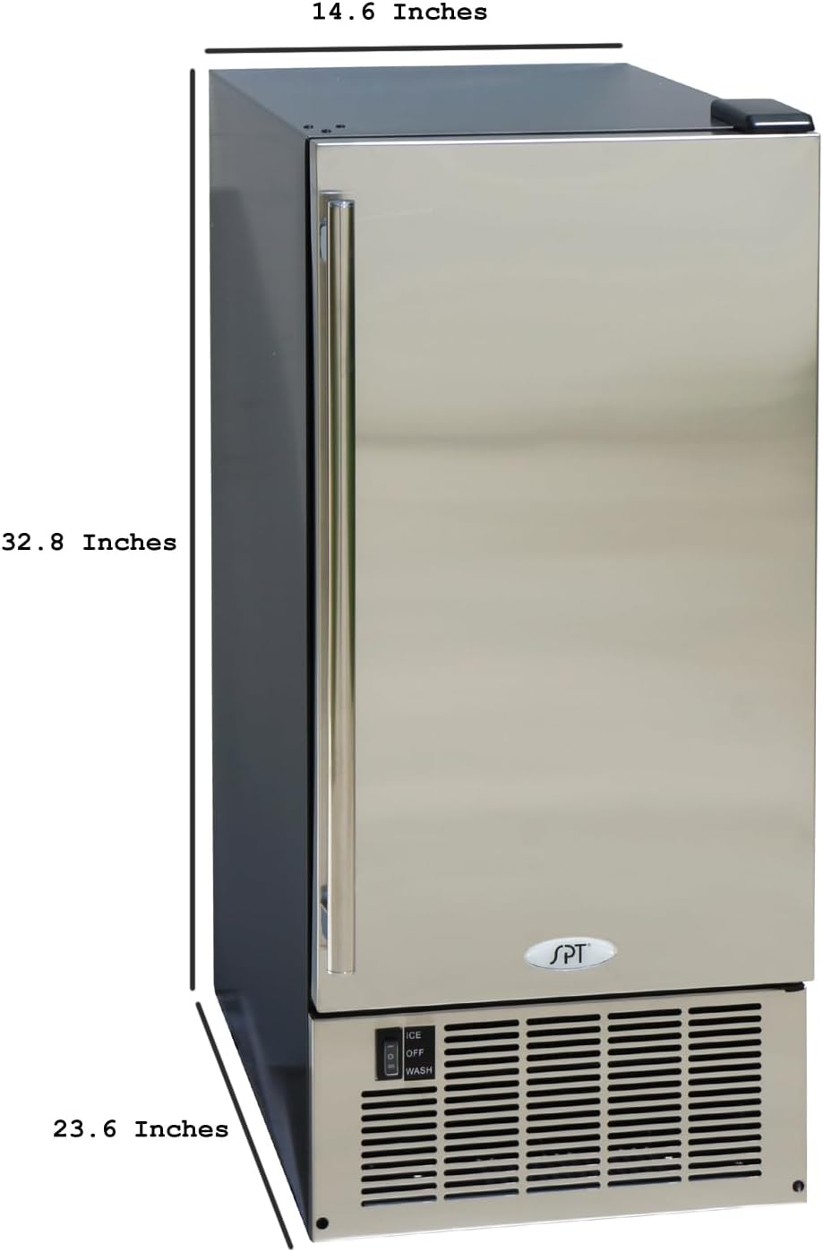 SPT IM-60YUSA 50LBS Stainless Steel Under-Counter Ice Maker F9092