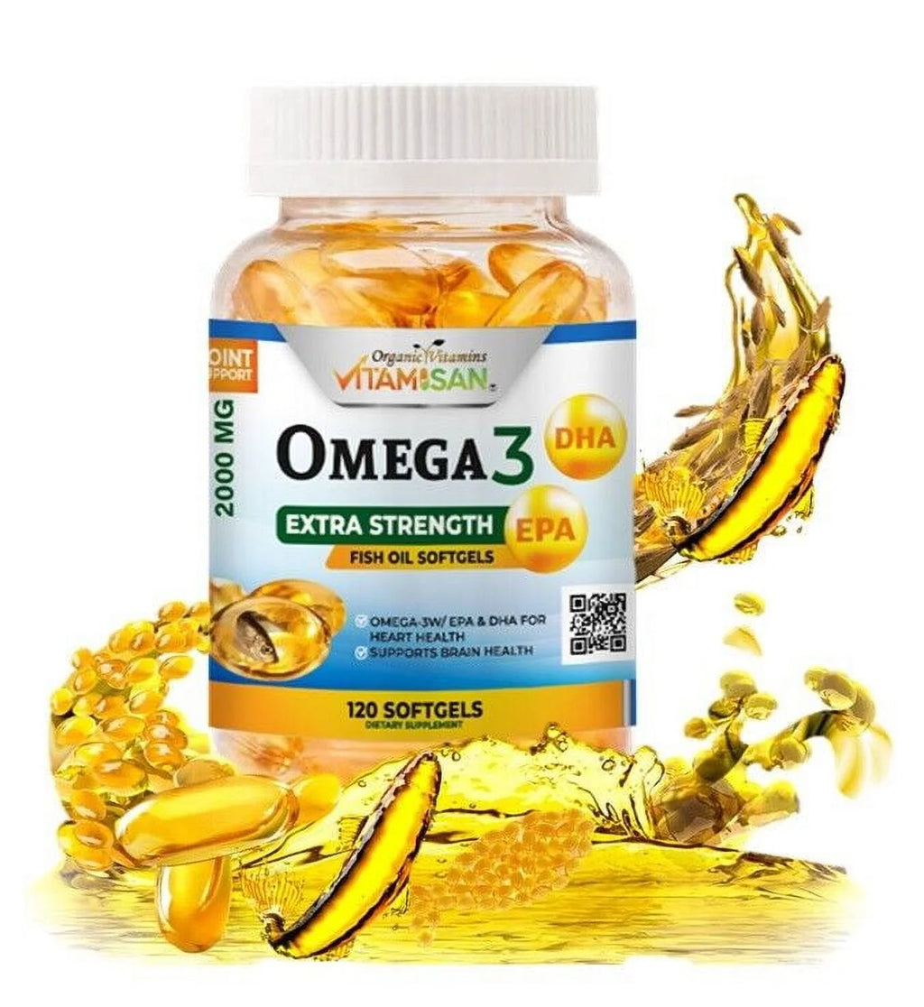 Omega 3 Fish Oil 2000mg 120 Softgels K68312