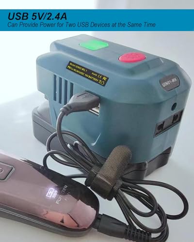 150W Power Inverter for Ryobi 18V Battery, 110V-120V Portable with USB & AC Outlet I881