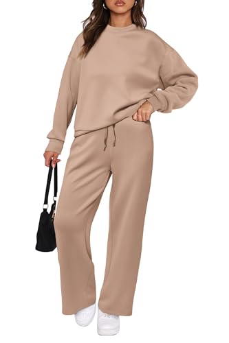 PRETTYGARDEN Women's 2 Piece Lounge Set Long Sleeve Top and Pants X961013