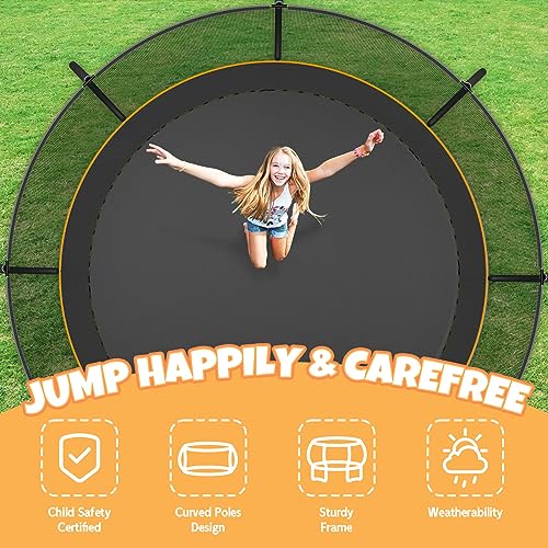 12FT 14FT Trampoline for Kids and Adults J23642