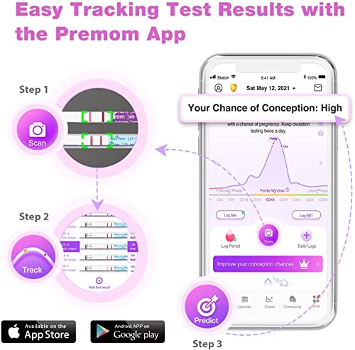 Easy@Home 50 Ovulation and 20 Pregnancy Test Strips Combo Kit Z962404