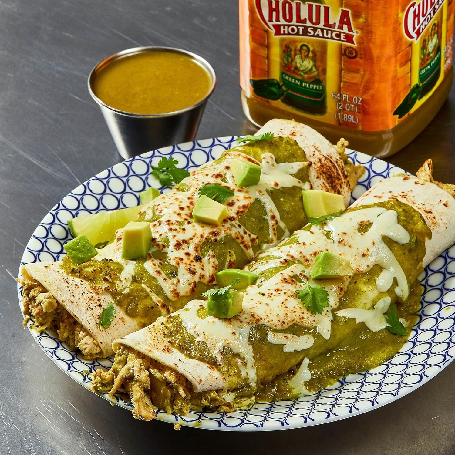 Cholula Green Pepper Hot Sauce, 64 fl oz T999838