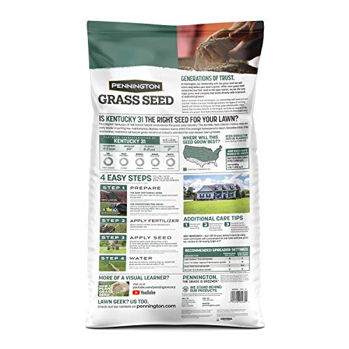 Pennington Kentucky 31 Tall Fescue Grass Seed 20 lb & UltraGreen Starter Lawn Fertilizer 14 lb C168018