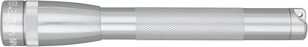 Maglite Mini LED 2-Cell AA Flashlight with Holster, Silver B713