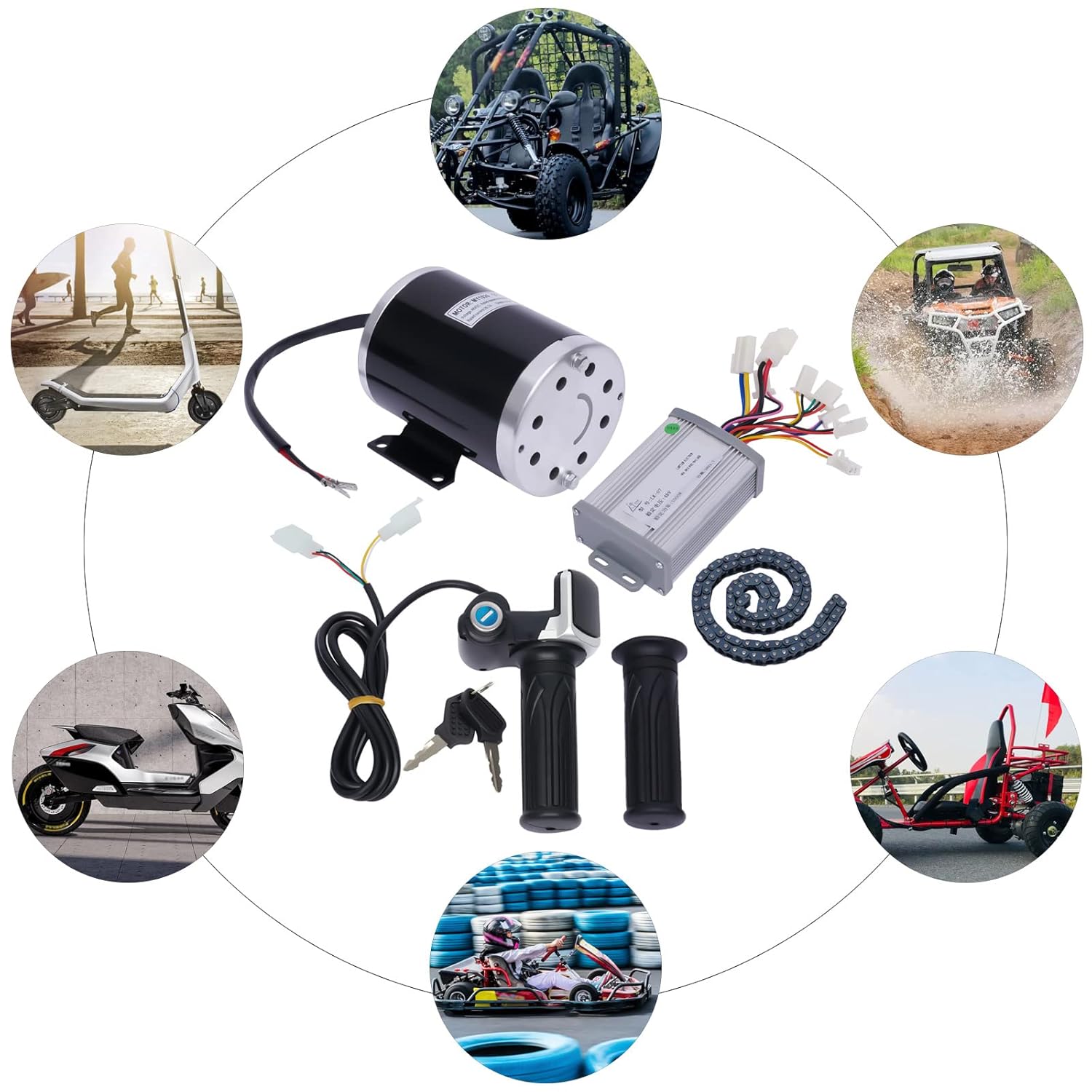 48V 1000W Brush Electric Bicycle Motor Controller Kit Z4501