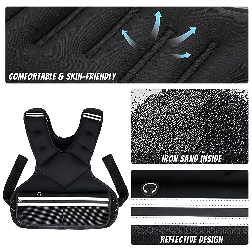 JoyPlus Adjustable Weight Vest for Running and Strength Training V7523