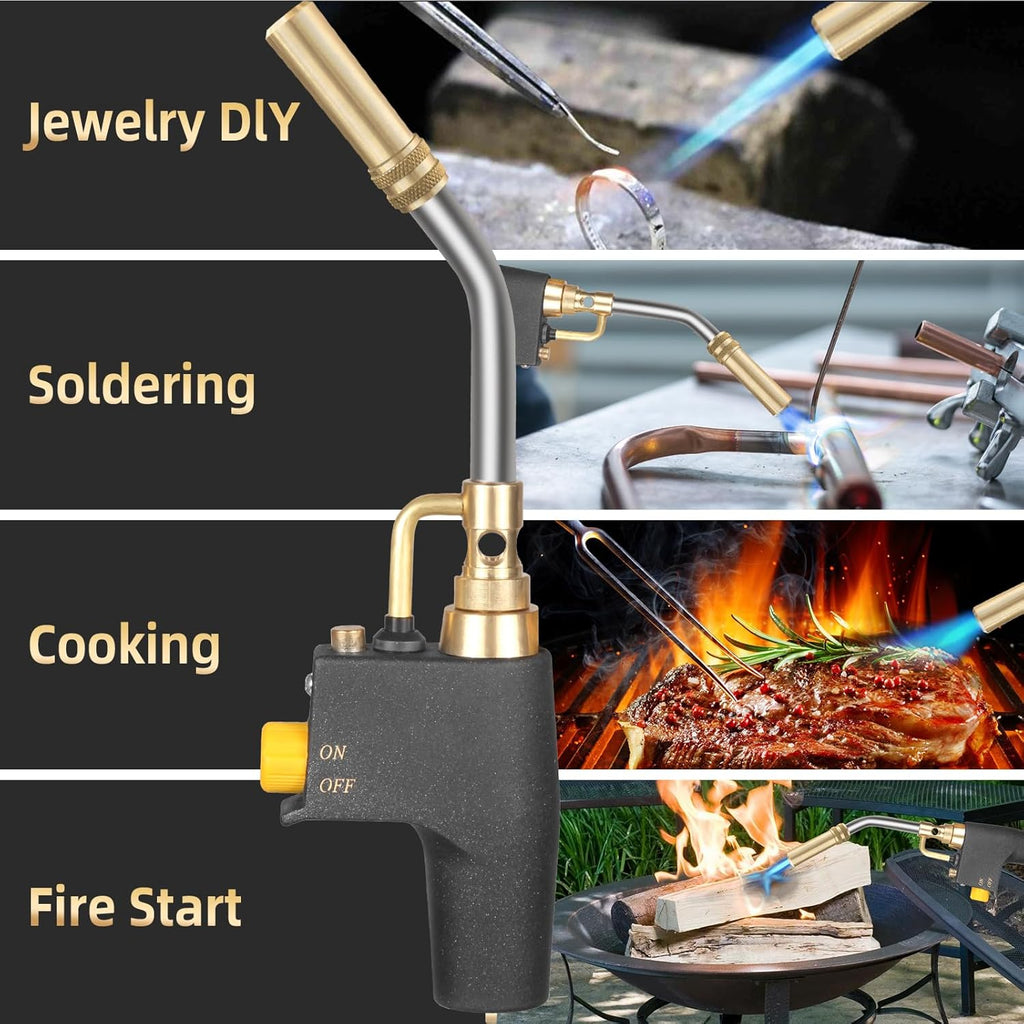 Trigger Start Propane Torch Head with Igniter for Soldering Q50163