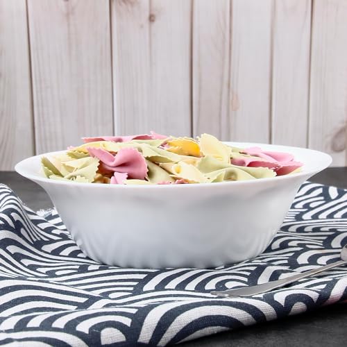 Tempered Glass Soup Bowls Set of 8, 20 oz, Microwave & Dishwasher Safe G58218