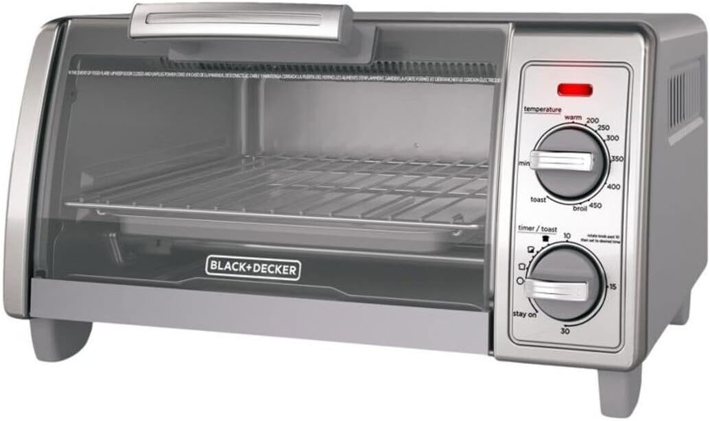 BLACK+DECKER 4 Slice Toaster Oven Stainless Steel TO1700SG