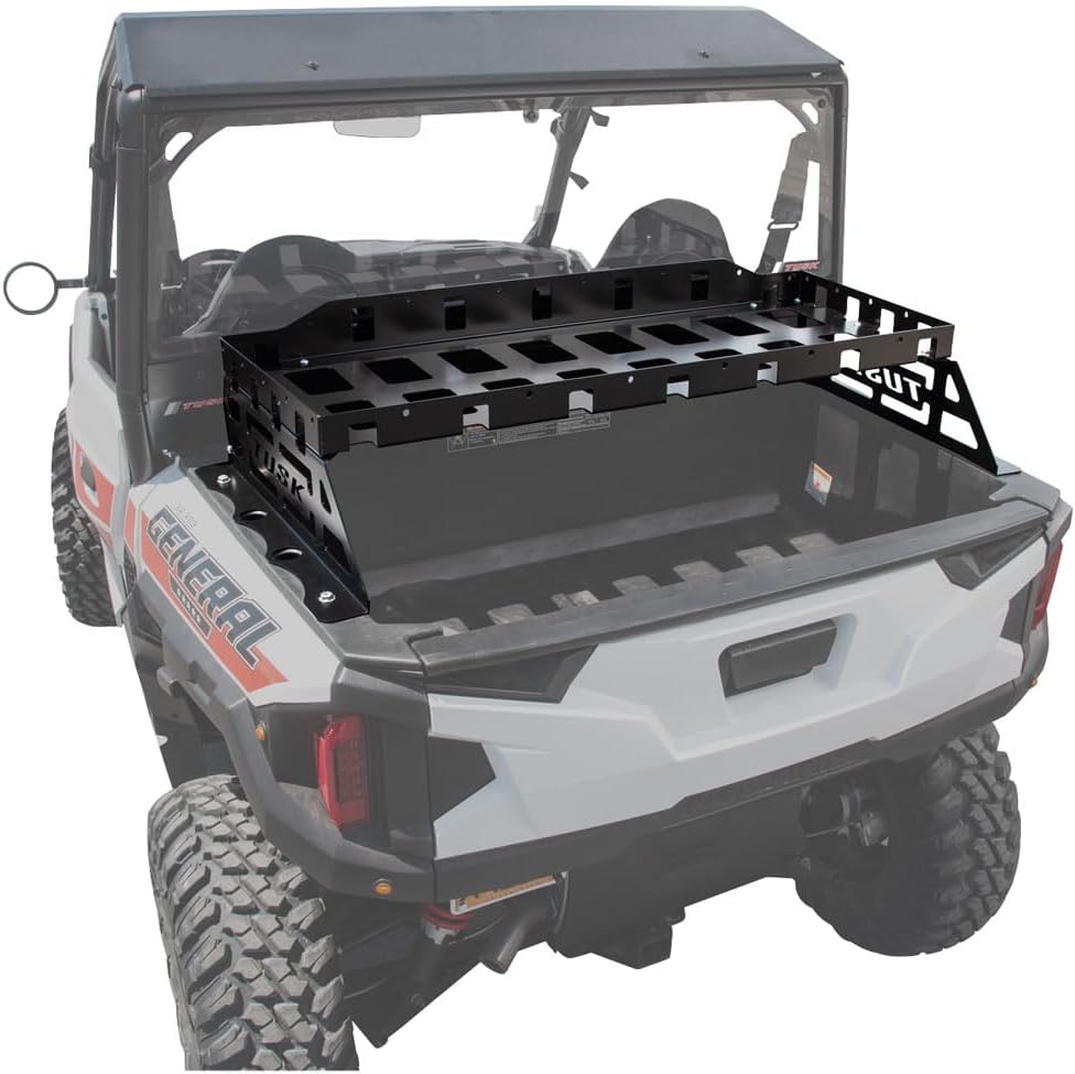 Tusk Cargo Rack Black Powder Coated for Polaris General XP 1000 Deluxe Ride Command Edition 2022