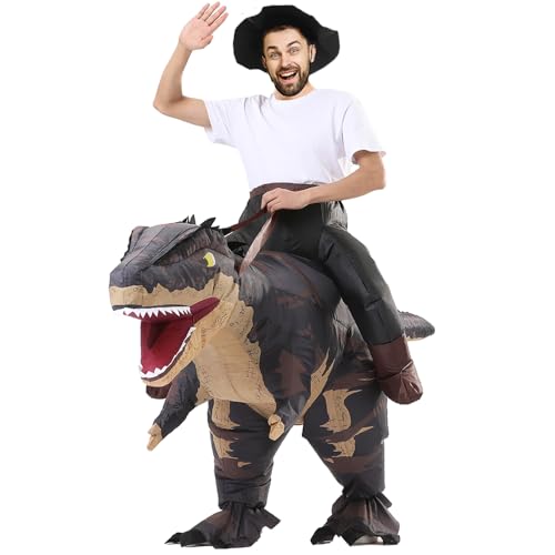 MXoSUM Inflatable T-Rex Costume for Adults Halloween O436943