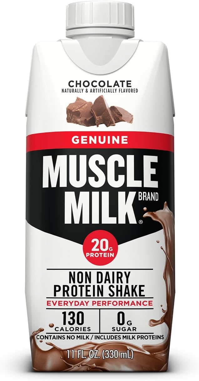 Cytosport Muscle Milk Genuine Ready-to-Drink Supplement, Chocolate, 11 Fl Oz (Pack of 4)