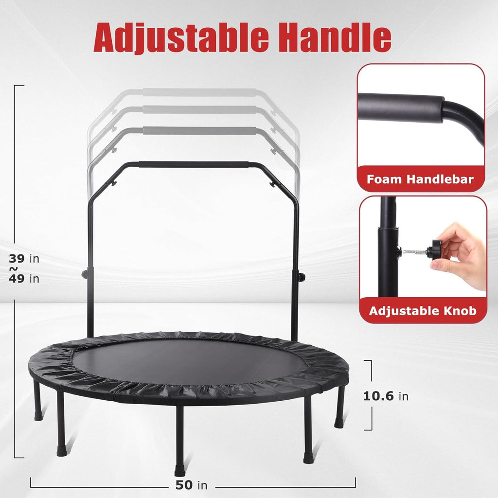 Foldable Mini Exercise Trampoline for Adults, 40/50 Inch X2764