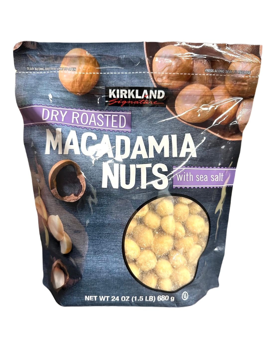 Generic Kirkland Signature Dry Roasted Macadamia Nuts with Sea Salt, 24oz (Pack of 1)