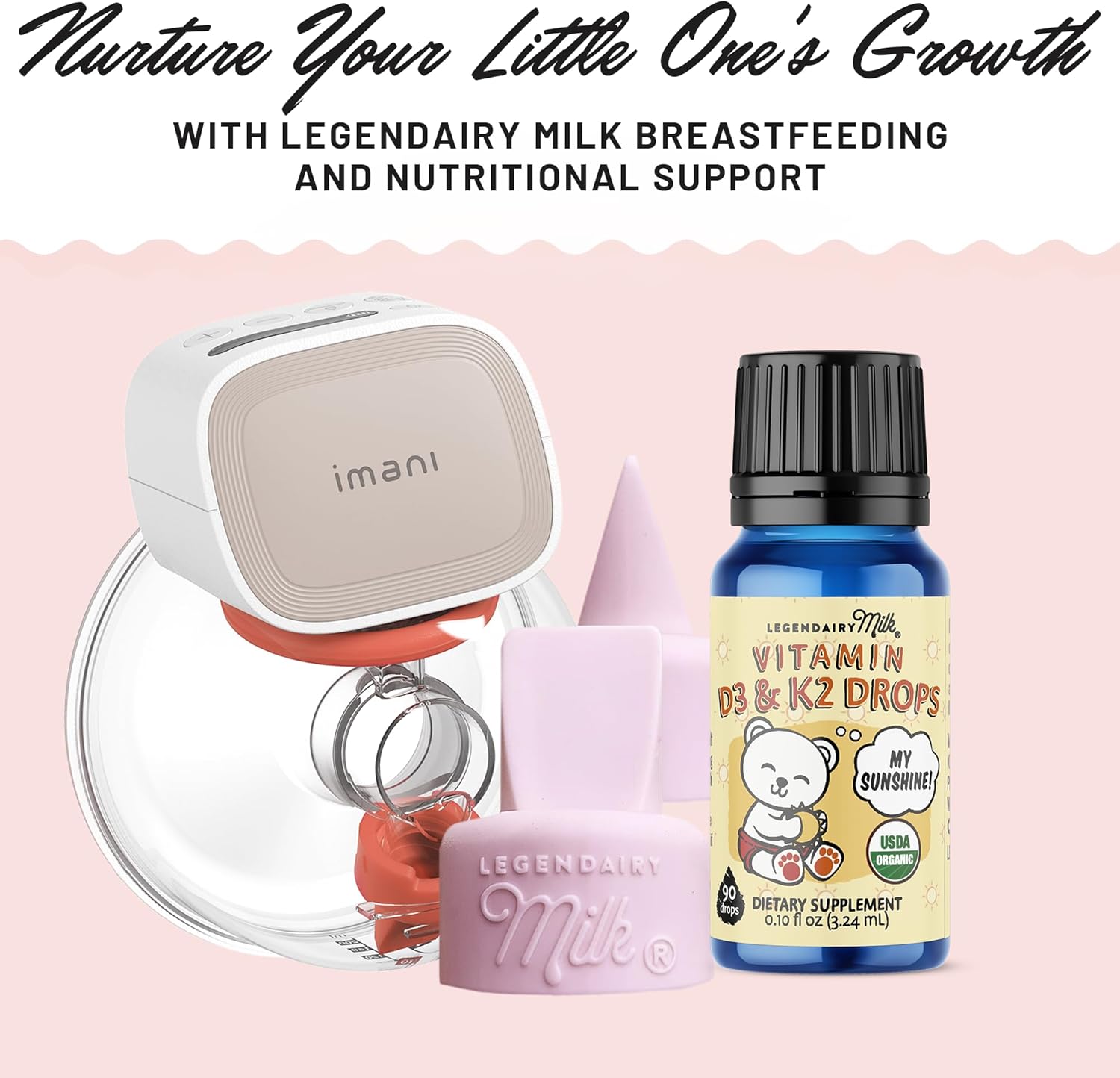 Legendairy Milk Sunflower Lecithin + Baby Vitamin D3 & K2 Liquid Drops D2804