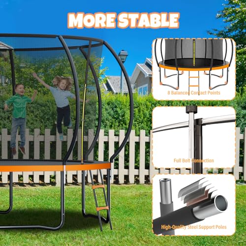 12FT 14FT Trampoline for Kids and Adults J23642