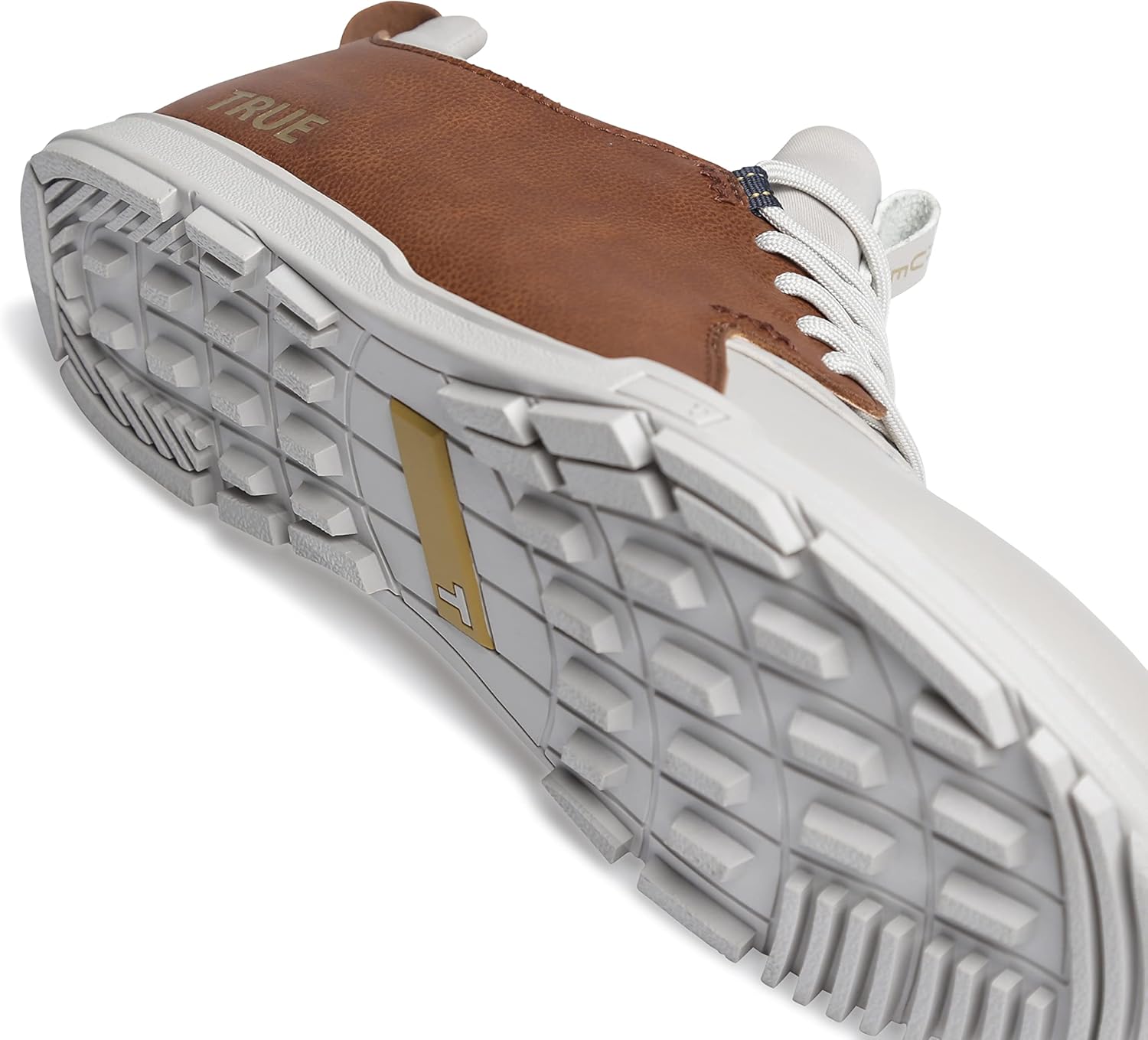 TRUE linkswear Original 1.2 Men's Golf Shoes, Soft White/Brown, Size 9 D816