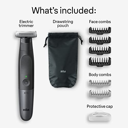 Braun Series XT5 5300 Hybrid Electric Mens Trimmer for Face & Body E5491