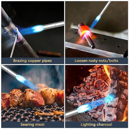 Propane Torch Head with Igniter, Trigger Start, 5FT Hose F932097