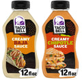 12 Oz Taco Bell Creamy Chipotle Sauce & 12 Oz Taco Bell Creamy Baja Sauce