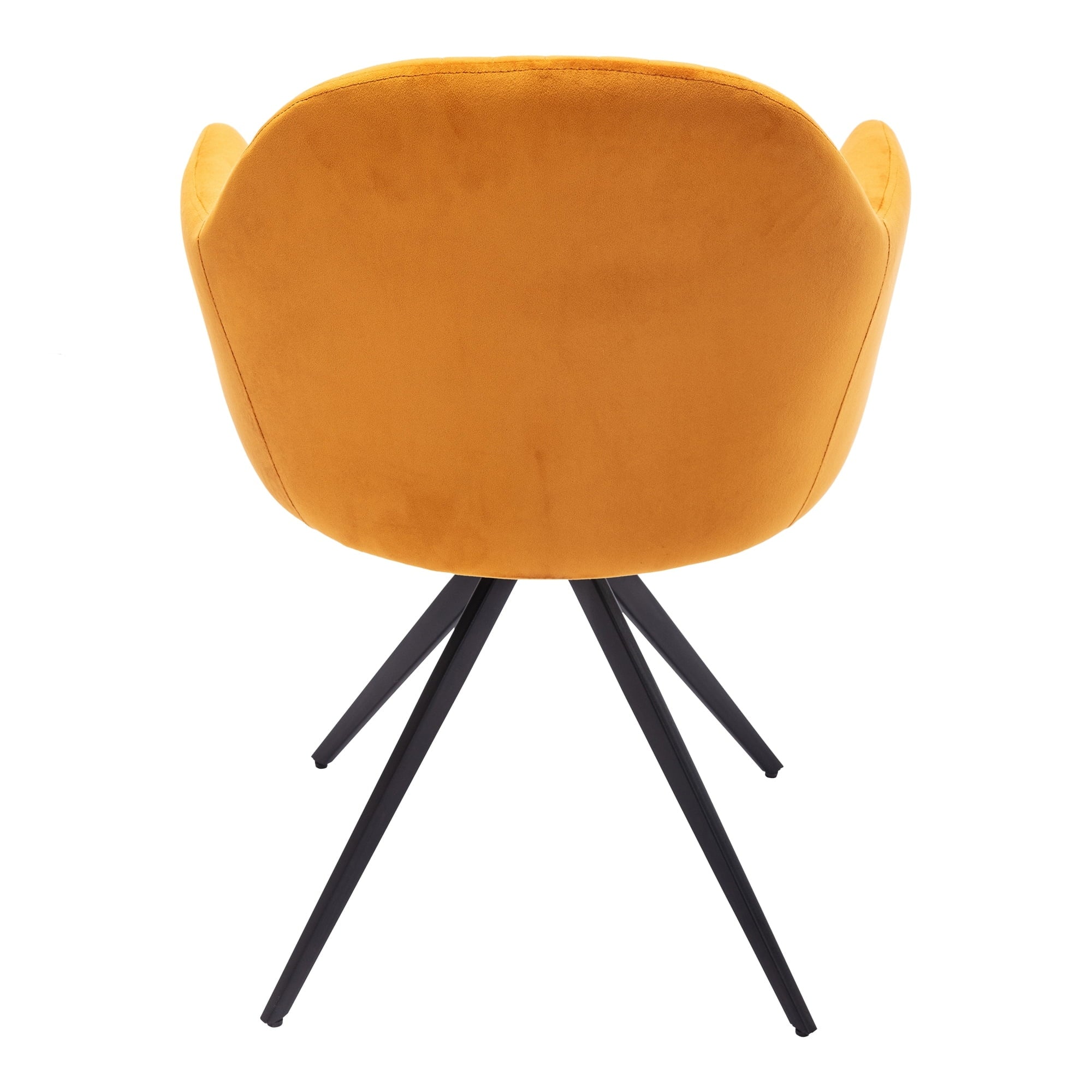 Rowe Swivel Arm Velvet Chair Cognac Y997