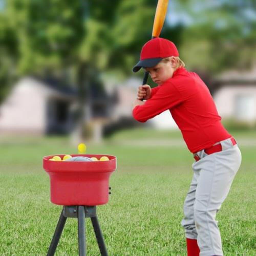 Heater Sports Crusher Mini Lite-Ball Pitching Machine with Steel Tripod & Battery J977
