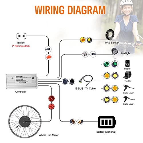 BAFANG 750W Rear Hub Motor Ebike Conversion Kit for 26" 27.5" 700C Bicycles U429