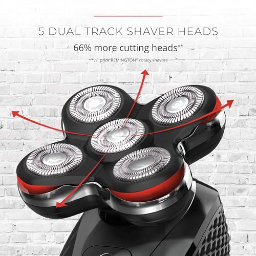 Remington Balder Pro Head Shaver for Bald Men, Cordless, Waterproof, Black with Replacement Head F87933
