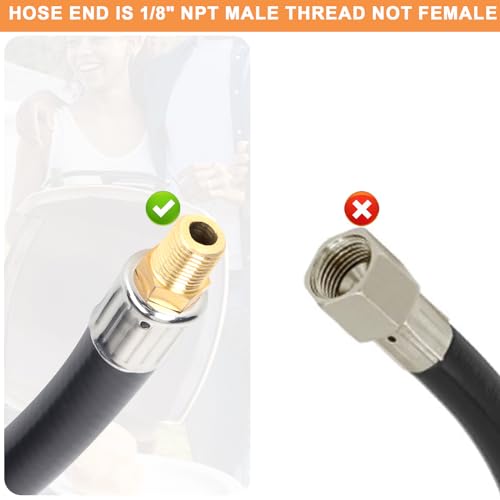 Weber Adapter Hose 6501 6FT Black for Q Series, Traveler & Gas Go-Anywhere Grills R30064