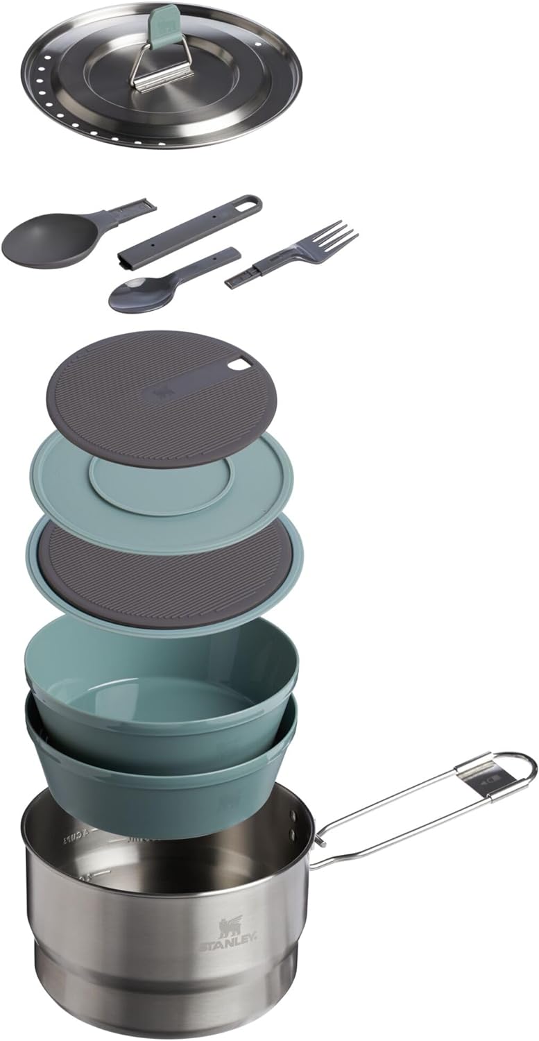 Stanley Wildfare Go Two Bowl Prep & Cook Set 1.65 QT Shale Charcoal C187509