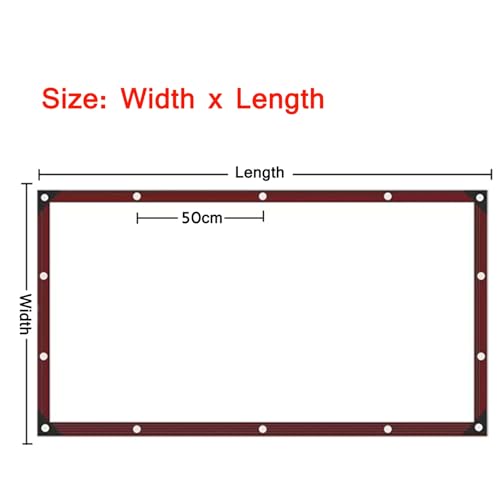 Clear Waterproof Tarpaulin 20x20ft with Grommets G66645