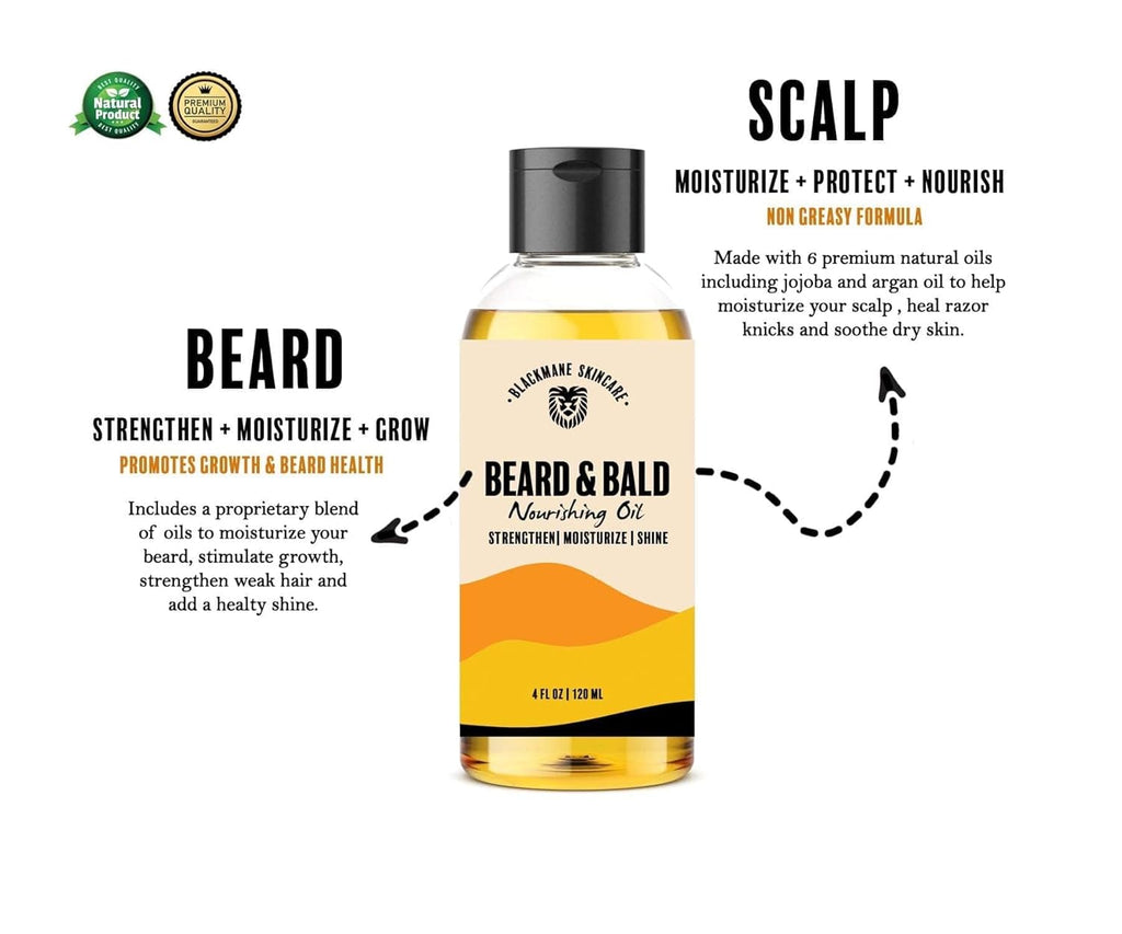 Bald Head Moisturizer for Men with Beard and Head Oil Q6693