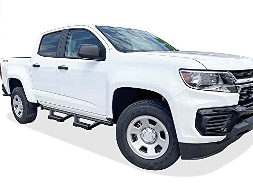 APS Stainless Steel Pocket Steps Running Boards for Chevy Colorado GMC Canyon 2015-2024 Crew Cab B3691
