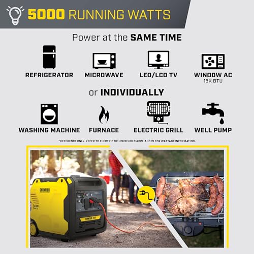 Champion Power Equipment 6500-Watt Portable Inverter Generator with CO Shield Y8236