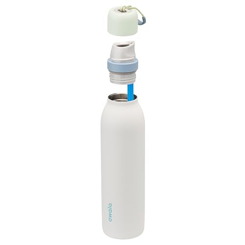 Owala FreeSip Twist Insulated Stainless Steel Water Bottle with Straw, 24 oz, Pink/Purple C43941