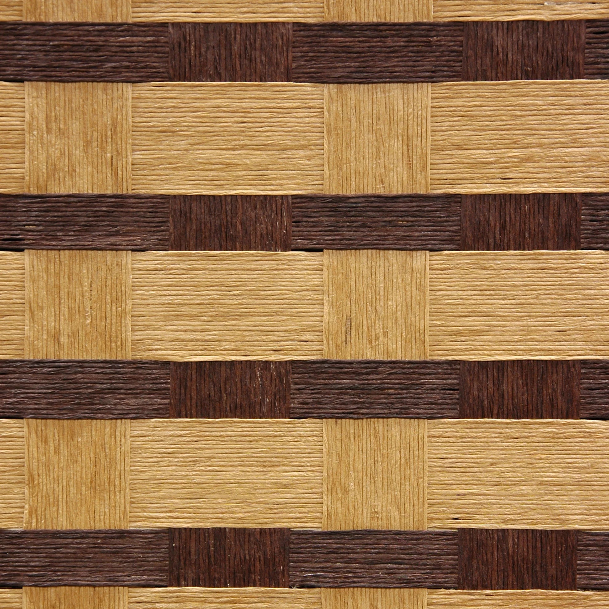 Oriental Furniture 6 ft. Tall Two Tone Natural Fiber Room Divider 4 Panel T8815