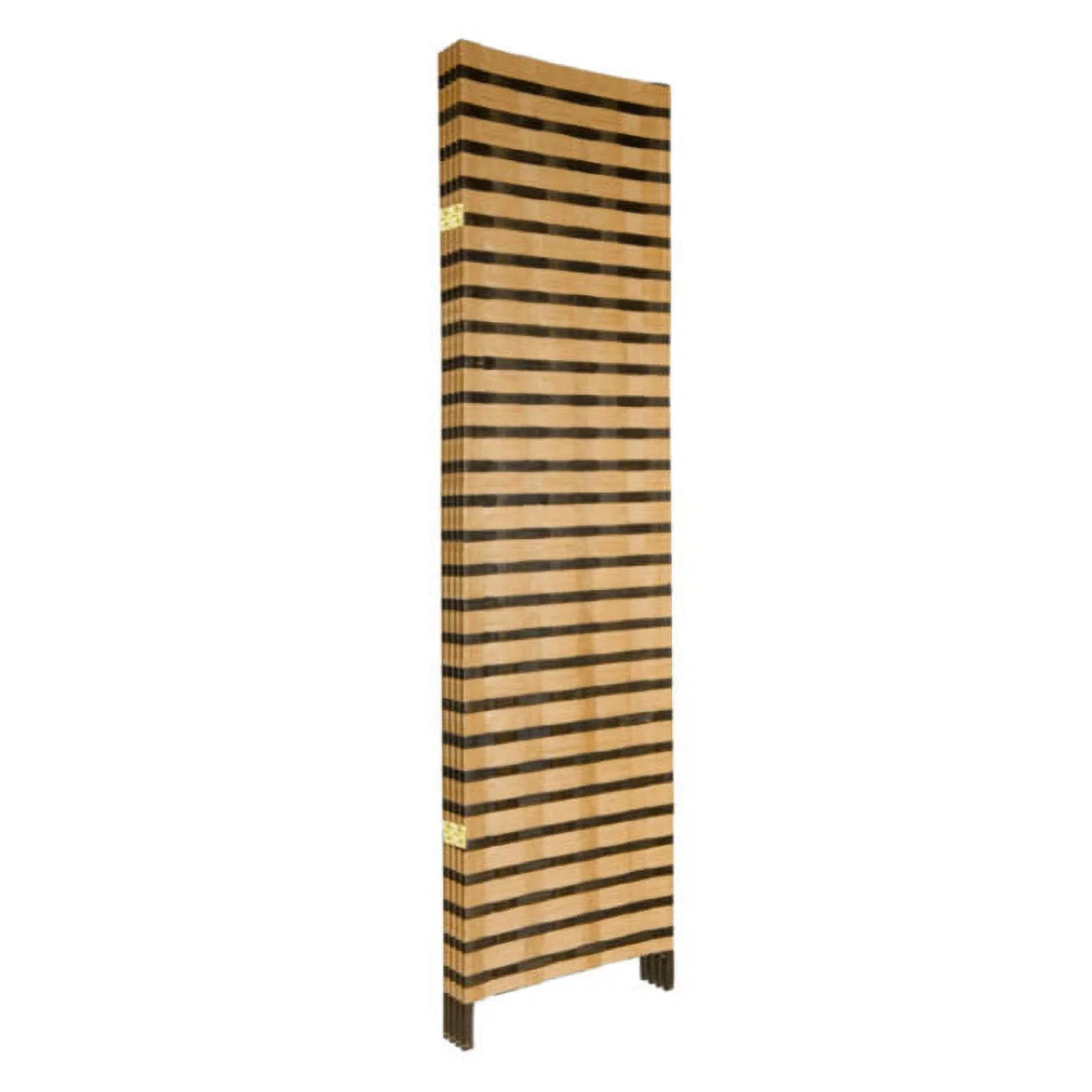 Oriental Furniture 6 ft. Tall Two Tone Natural Fiber Room Divider 4 Panel T8815