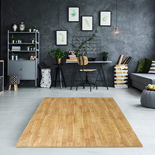 Sorbus Wood Floor Mats Foam Interlocking Wood Tiles 16 Sq Ft Gray M2382