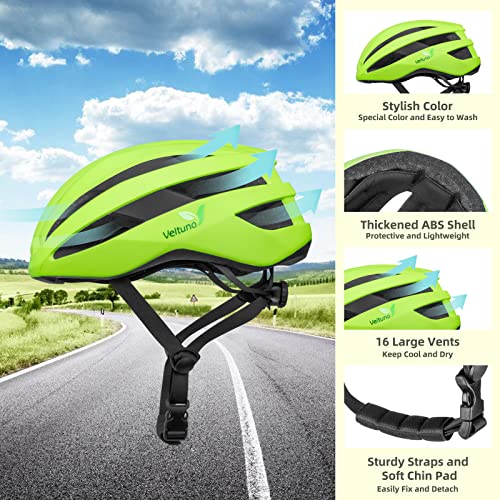 Bike Helmet with LED Light for Adults Lightweight Road Mountain Cycling U3834