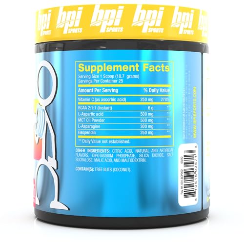 BPI Sports BCAA Pump - BCAA Powder Intra Workout Drink, Lemon Squeeze, 25 Servings O30876