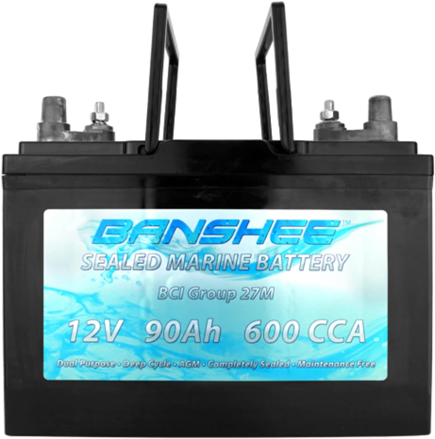 Banshee Sealed AGM Deep Cycle Marine Battery Group 27 D869847