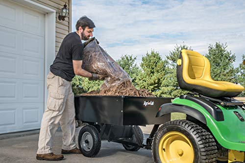 Agri-Fab 52" Lawn Sweeper & 48-Inch Tow Plug Aerator, Black/Orange G417344