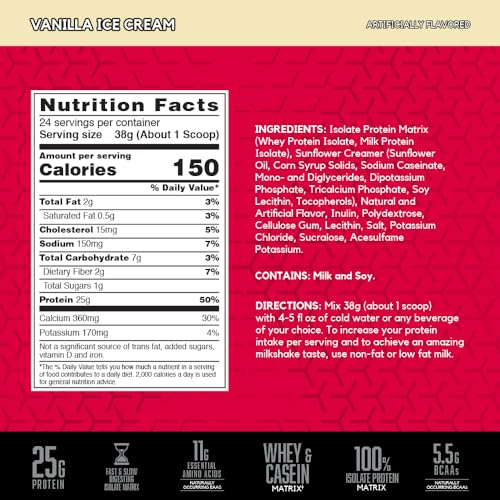 BSN SYNTHA-6 Isolate Protein Powder, Strawberry Milkshake, 24 Servings Y9425
