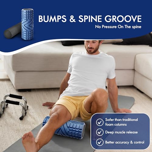 2 in 1 Textured Foam Roller with Smooth Roller Z57909