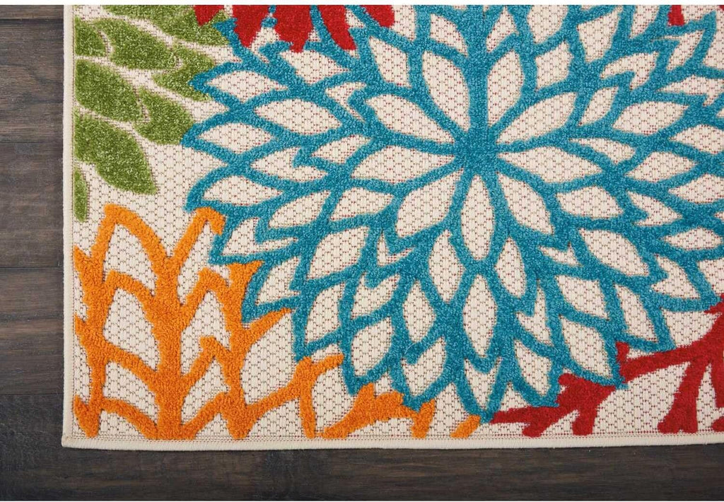 Nourison Aloha Indoor/Outdoor Green 2'3" x 8' Area Rug E2804
