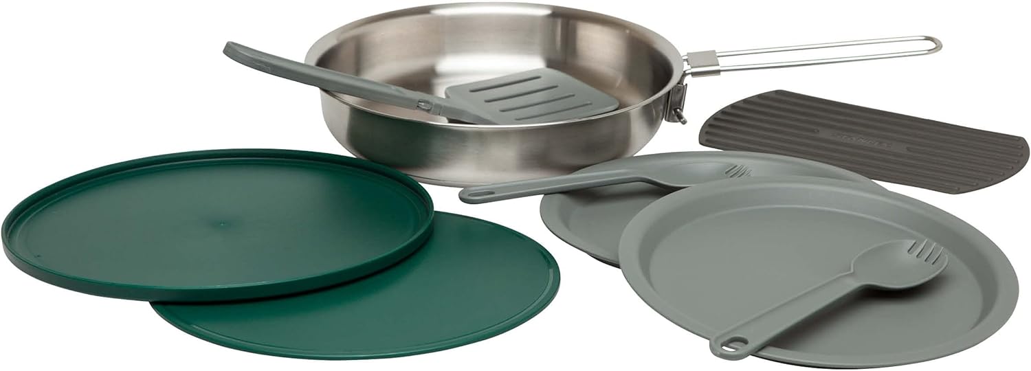 Stanley Adventure All-in-One 9-Piece Stainless Steel Camp Cookware Set U498473