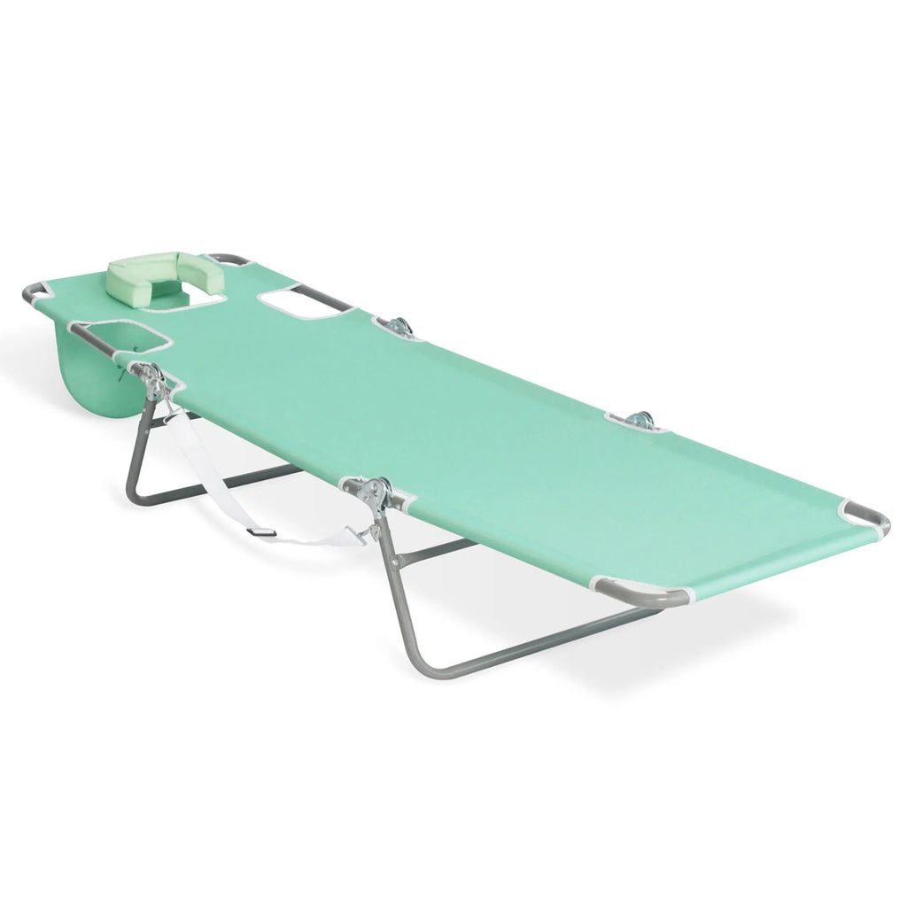 Ostrich Chaise Sunbathing Poolside Beach Chair with Recliner, Teal V291
